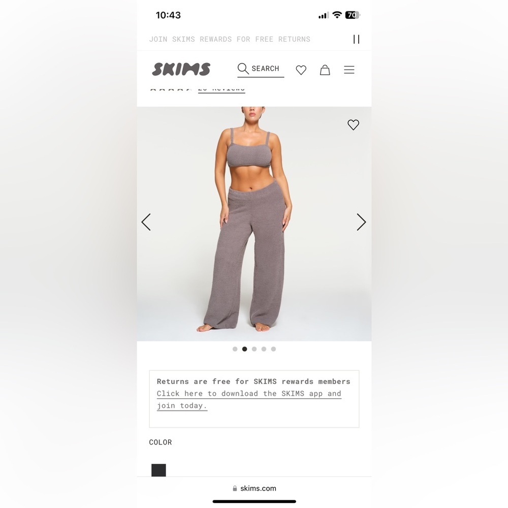 Skims Knit Lounge Set in Vapor